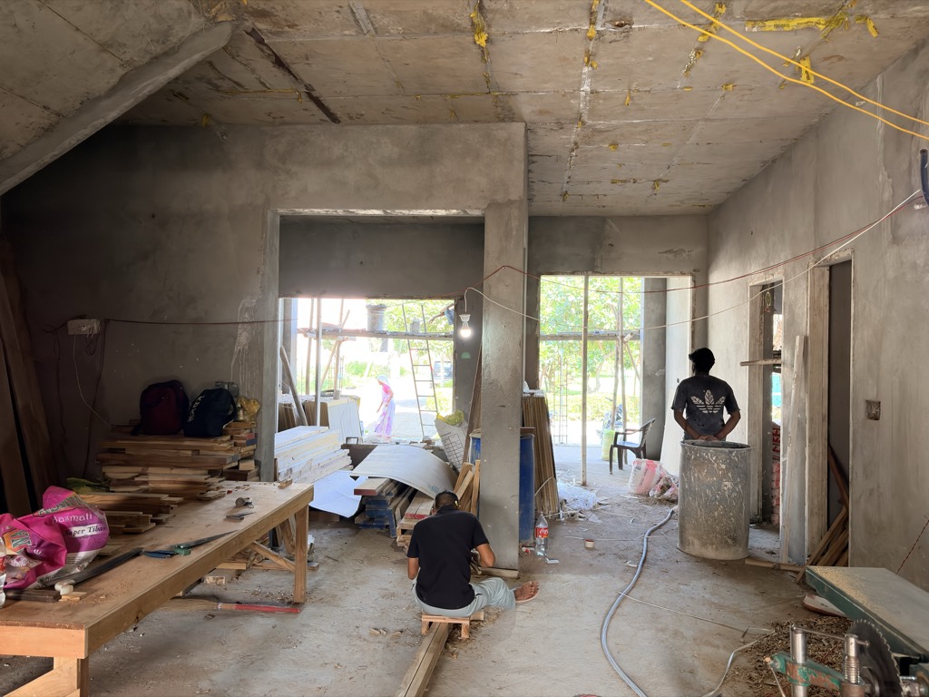 Wood Work at Site